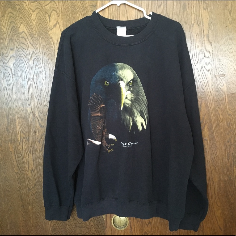 Vintage “Lost Creek Outfitters” Eagle Sweatshirt